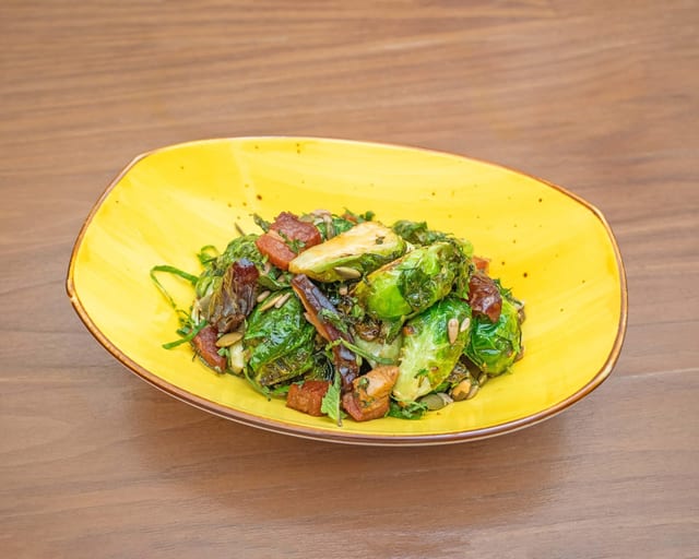Crispy Brussels Sprouts.