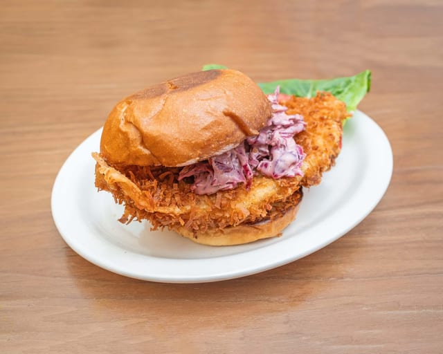 Coconut Fish Sandwich.
